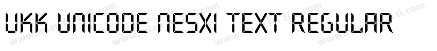 UKK Unicode Nesxi Text Regular字体转换